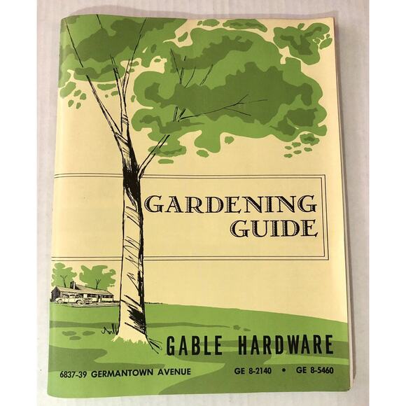 Vintage 1962 Gardening Guide Gable Hardware Catalog Germantown Ave Philadelphia - Picture 1 of 12